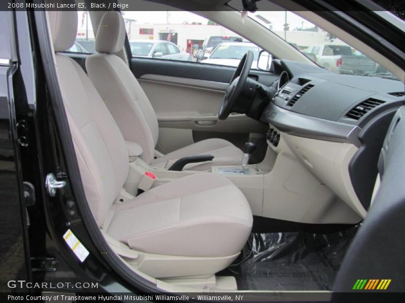 Black / Beige 2008 Mitsubishi Lancer ES