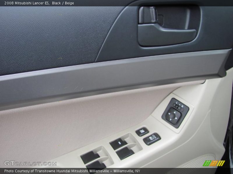 Black / Beige 2008 Mitsubishi Lancer ES