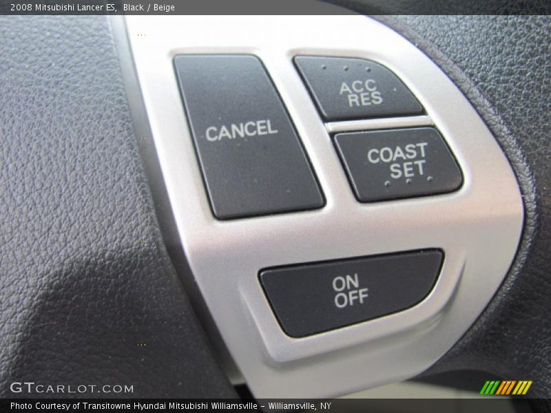 Black / Beige 2008 Mitsubishi Lancer ES