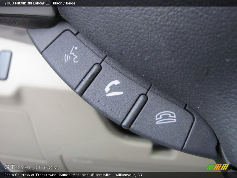 Black / Beige 2008 Mitsubishi Lancer ES