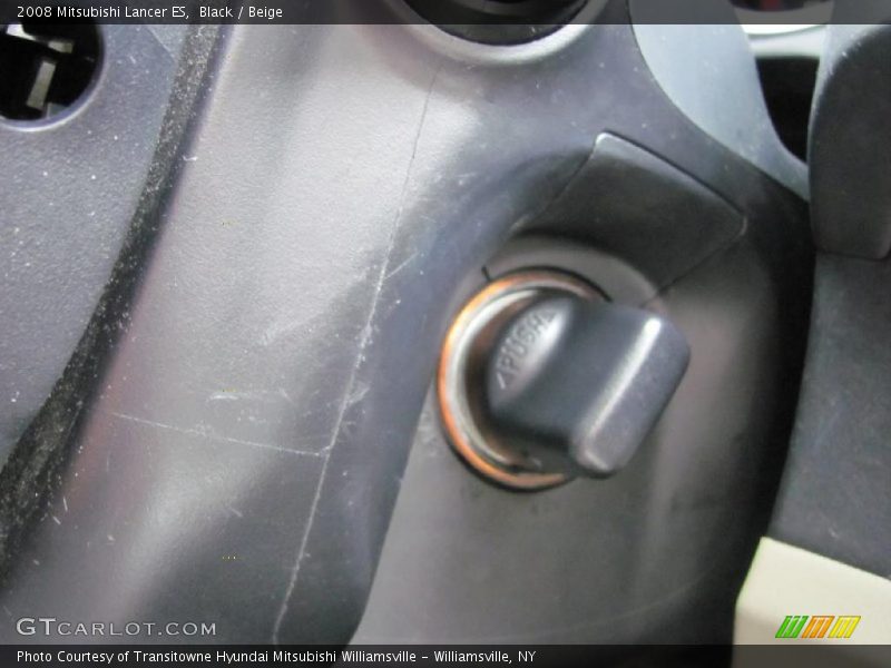 Black / Beige 2008 Mitsubishi Lancer ES