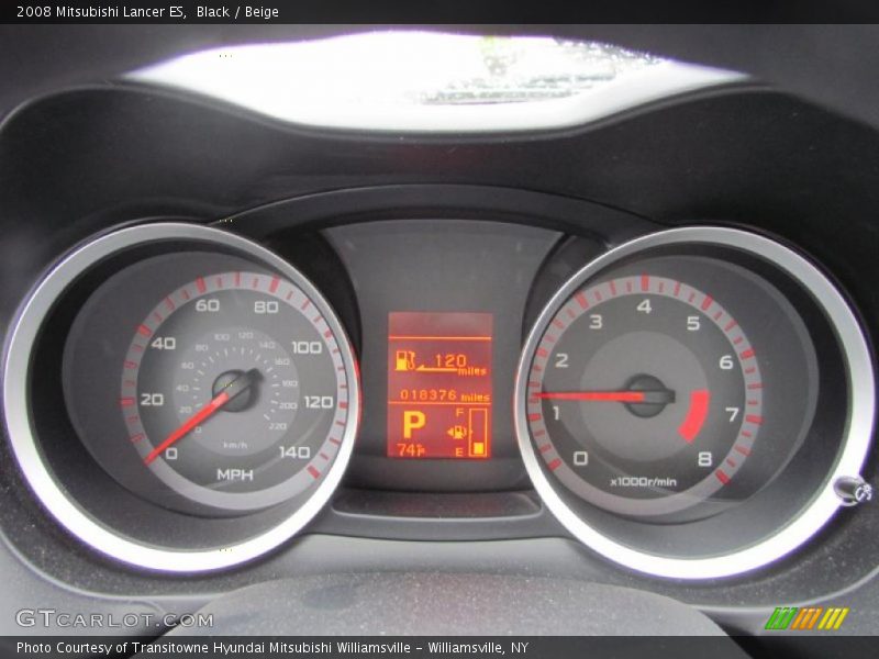 Black / Beige 2008 Mitsubishi Lancer ES