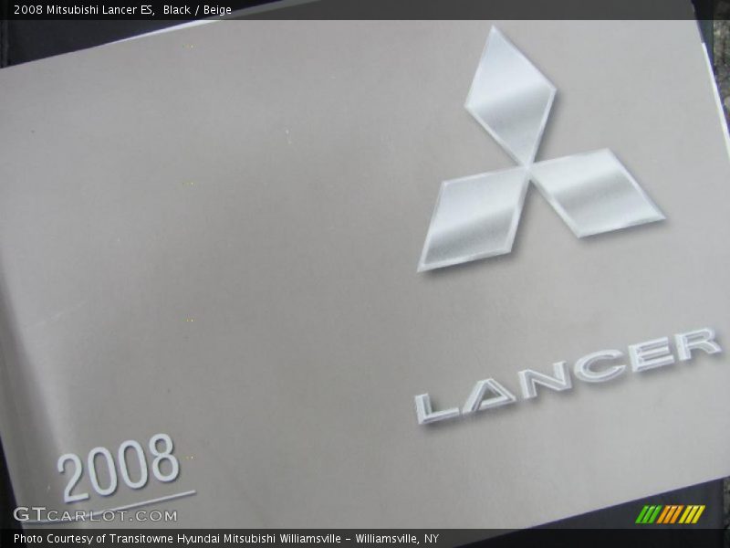 Black / Beige 2008 Mitsubishi Lancer ES