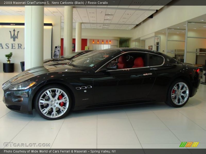 Nero Carbonio (Black) / Rosso Corallo 2009 Maserati GranTurismo S