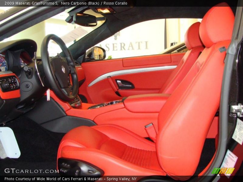 Nero Carbonio (Black) / Rosso Corallo 2009 Maserati GranTurismo S