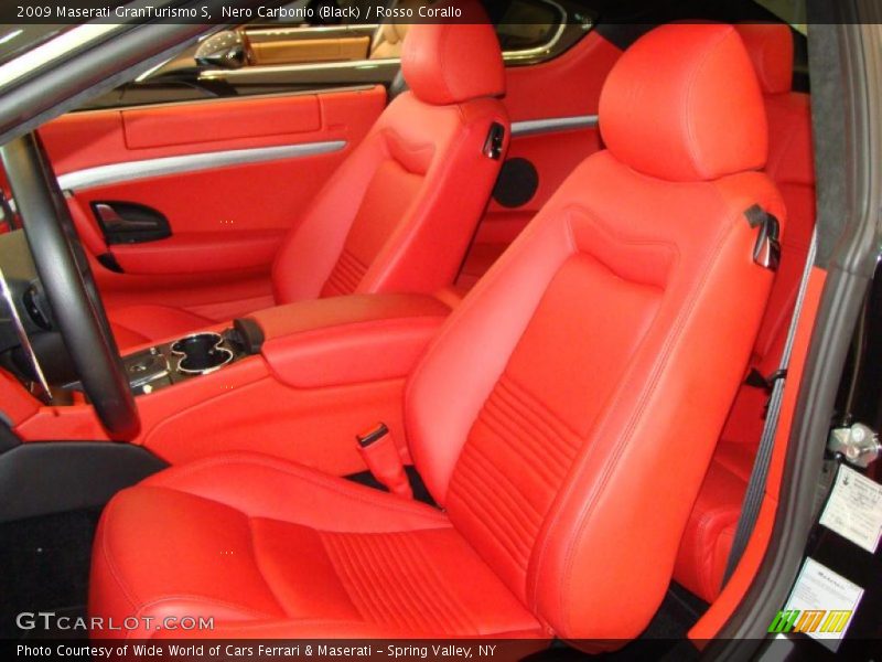 Nero Carbonio (Black) / Rosso Corallo 2009 Maserati GranTurismo S