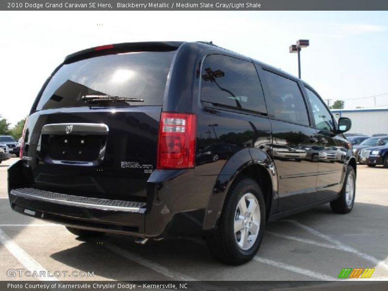 Blackberry Metallic / Medium Slate Gray/Light Shale 2010 Dodge Grand Caravan SE Hero