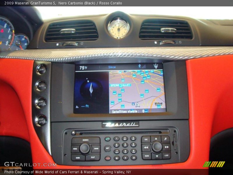 Nero Carbonio (Black) / Rosso Corallo 2009 Maserati GranTurismo S