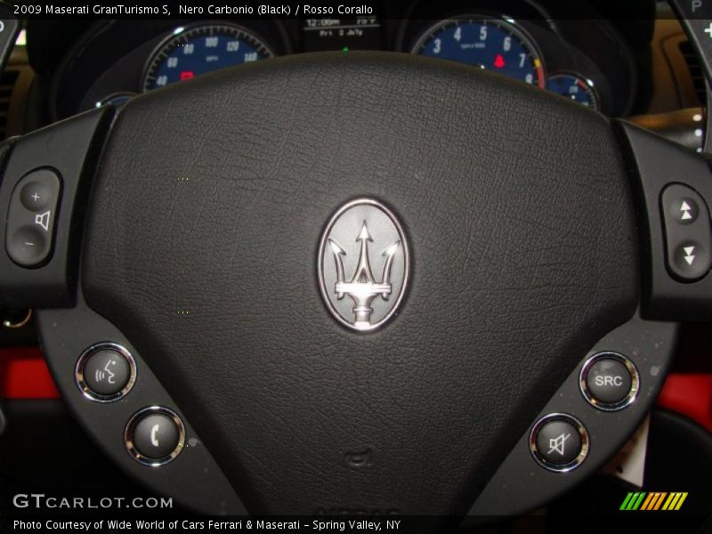 Nero Carbonio (Black) / Rosso Corallo 2009 Maserati GranTurismo S