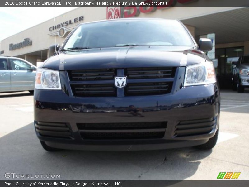 Blackberry Metallic / Medium Slate Gray/Light Shale 2010 Dodge Grand Caravan SE Hero