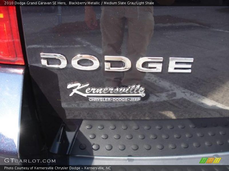 Blackberry Metallic / Medium Slate Gray/Light Shale 2010 Dodge Grand Caravan SE Hero