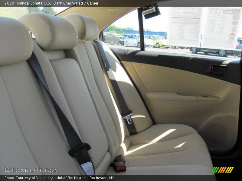 Dark Cherry Red / Camel 2010 Hyundai Sonata GLS