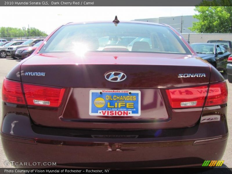 Dark Cherry Red / Camel 2010 Hyundai Sonata GLS