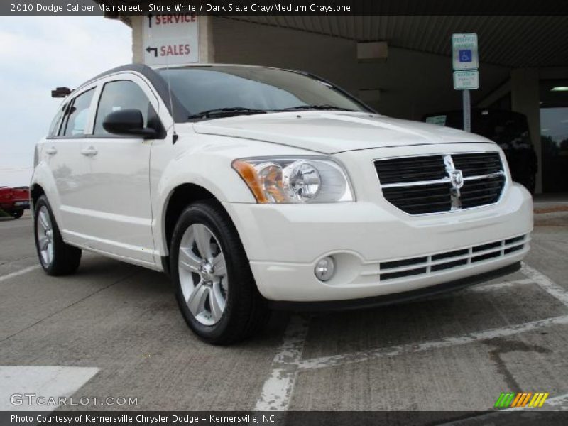 Stone White / Dark Slate Gray/Medium Graystone 2010 Dodge Caliber Mainstreet