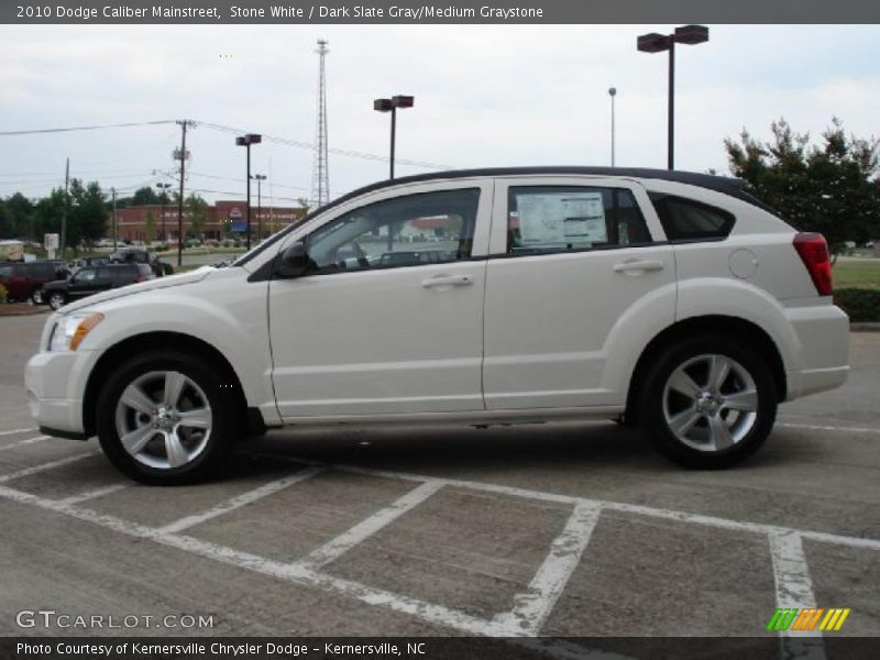 Stone White / Dark Slate Gray/Medium Graystone 2010 Dodge Caliber Mainstreet