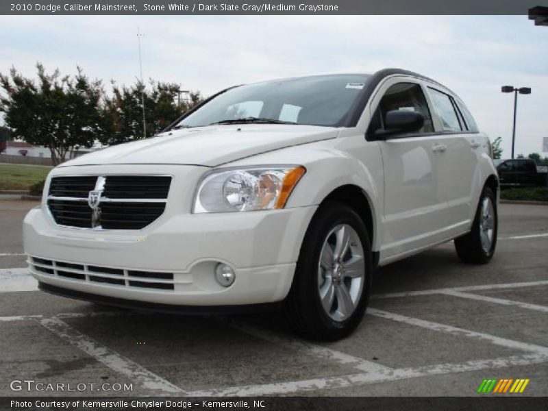 Stone White / Dark Slate Gray/Medium Graystone 2010 Dodge Caliber Mainstreet