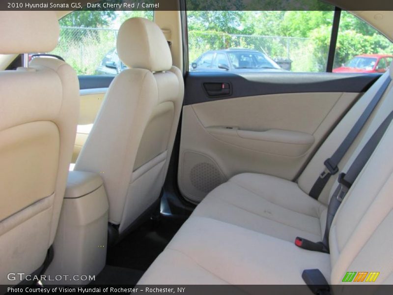 Dark Cherry Red / Camel 2010 Hyundai Sonata GLS