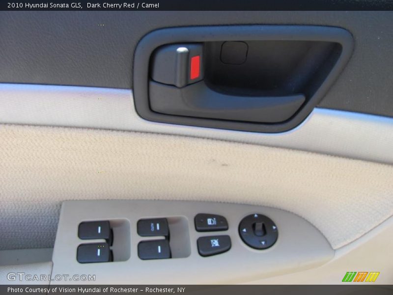 Dark Cherry Red / Camel 2010 Hyundai Sonata GLS