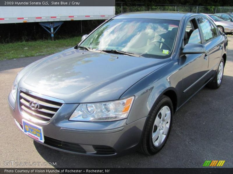 Slate Blue / Gray 2009 Hyundai Sonata GLS