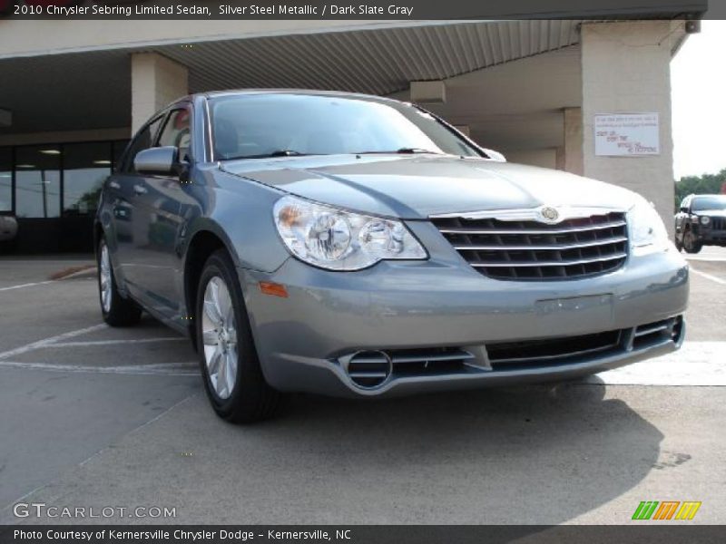 Silver Steel Metallic / Dark Slate Gray 2010 Chrysler Sebring Limited Sedan