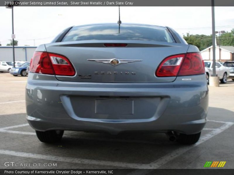 Silver Steel Metallic / Dark Slate Gray 2010 Chrysler Sebring Limited Sedan