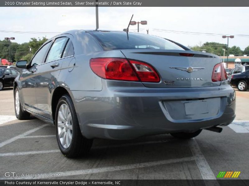 Silver Steel Metallic / Dark Slate Gray 2010 Chrysler Sebring Limited Sedan