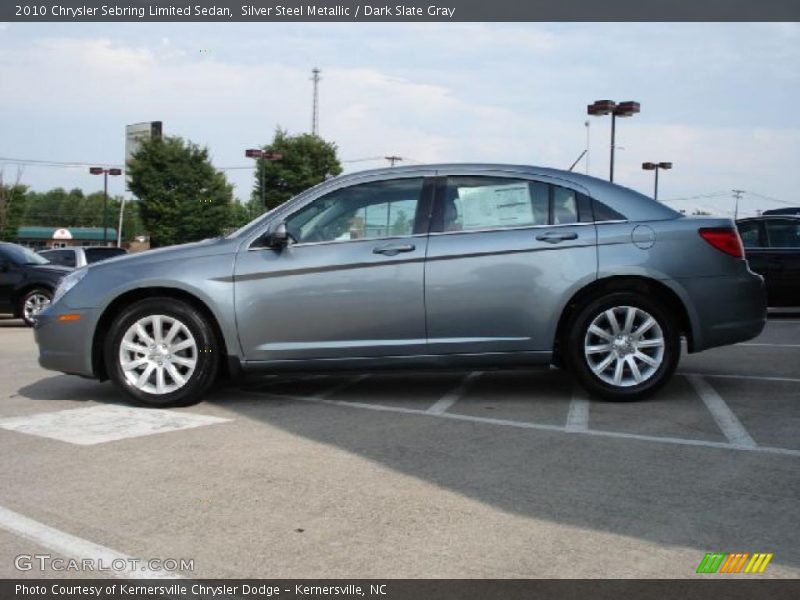 Silver Steel Metallic / Dark Slate Gray 2010 Chrysler Sebring Limited Sedan