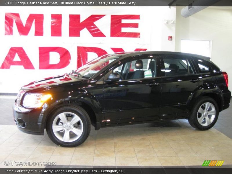 Brilliant Black Crystal Pearl / Dark Slate Gray 2010 Dodge Caliber Mainstreet