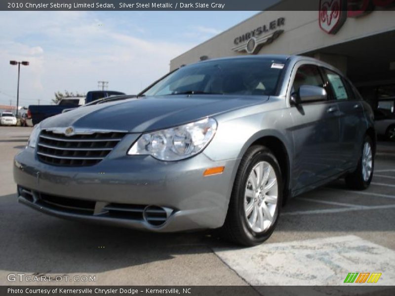 Silver Steel Metallic / Dark Slate Gray 2010 Chrysler Sebring Limited Sedan