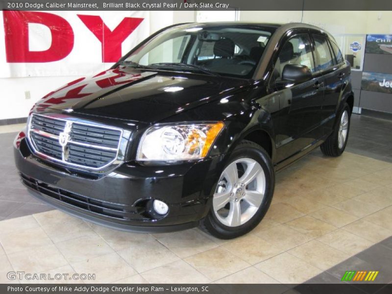 Brilliant Black Crystal Pearl / Dark Slate Gray 2010 Dodge Caliber Mainstreet