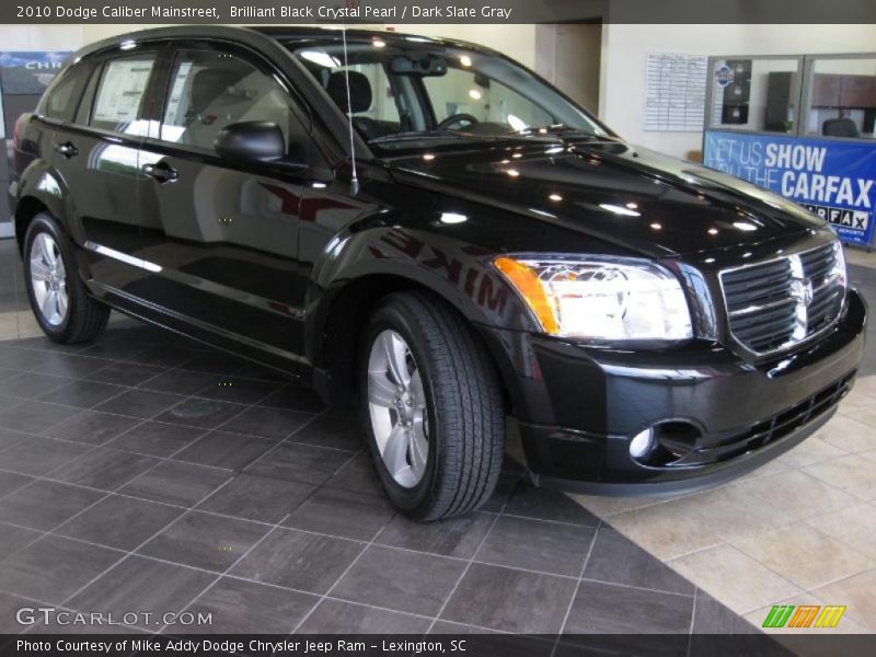 Brilliant Black Crystal Pearl / Dark Slate Gray 2010 Dodge Caliber Mainstreet
