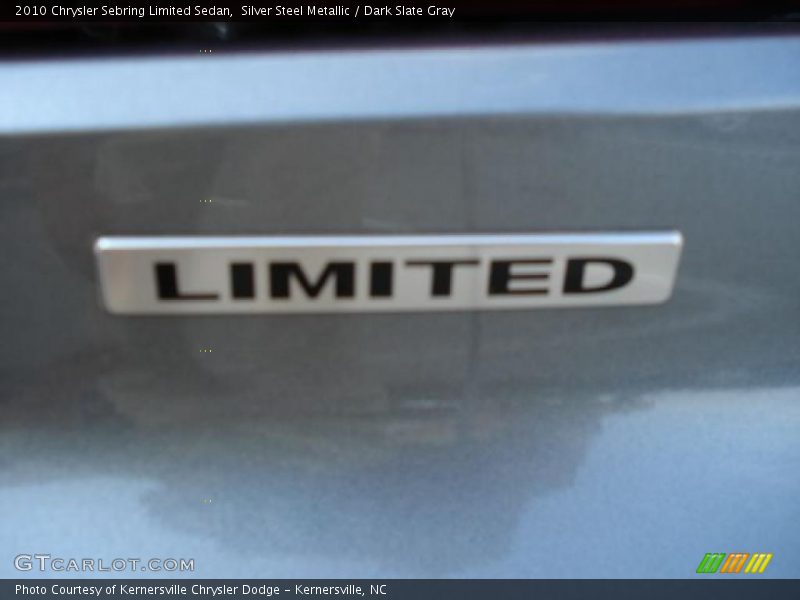 Silver Steel Metallic / Dark Slate Gray 2010 Chrysler Sebring Limited Sedan