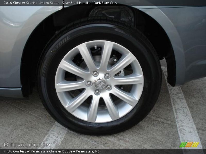 Silver Steel Metallic / Dark Slate Gray 2010 Chrysler Sebring Limited Sedan