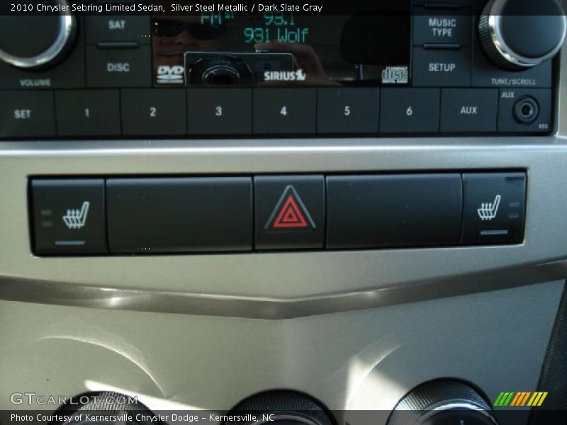Silver Steel Metallic / Dark Slate Gray 2010 Chrysler Sebring Limited Sedan