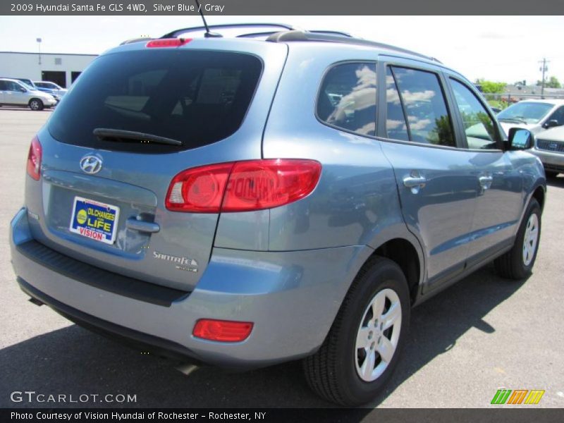 Silver Blue / Gray 2009 Hyundai Santa Fe GLS 4WD