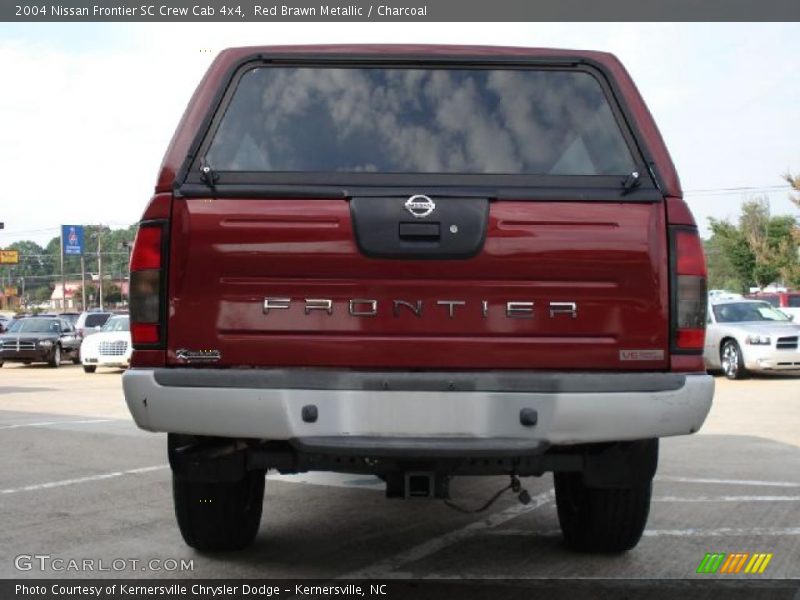 Red Brawn Metallic / Charcoal 2004 Nissan Frontier SC Crew Cab 4x4