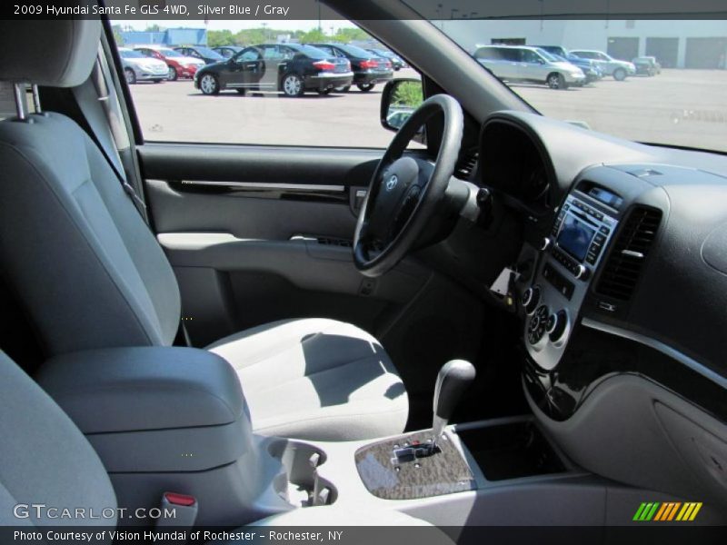 Silver Blue / Gray 2009 Hyundai Santa Fe GLS 4WD