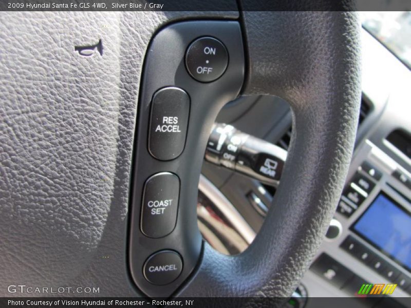 Silver Blue / Gray 2009 Hyundai Santa Fe GLS 4WD