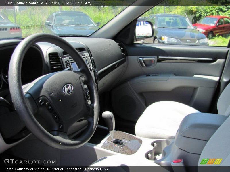Silver Blue / Gray 2009 Hyundai Santa Fe GLS 4WD