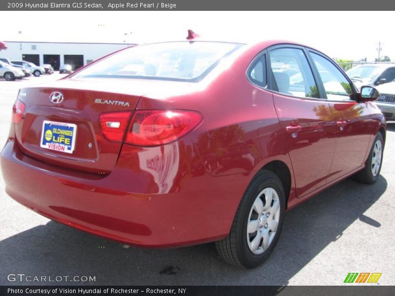 Apple Red Pearl / Beige 2009 Hyundai Elantra GLS Sedan