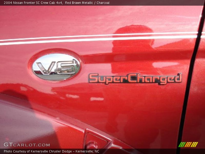 Red Brawn Metallic / Charcoal 2004 Nissan Frontier SC Crew Cab 4x4