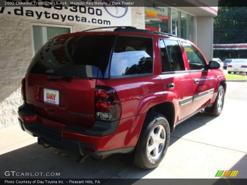Majestic Red Metallic / Dark Pewter 2002 Chevrolet TrailBlazer LT 4x4