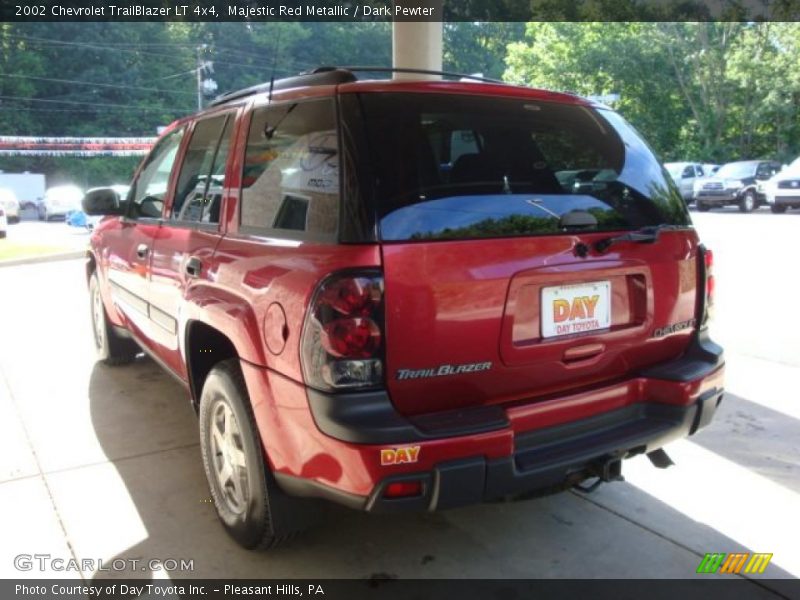 Majestic Red Metallic / Dark Pewter 2002 Chevrolet TrailBlazer LT 4x4
