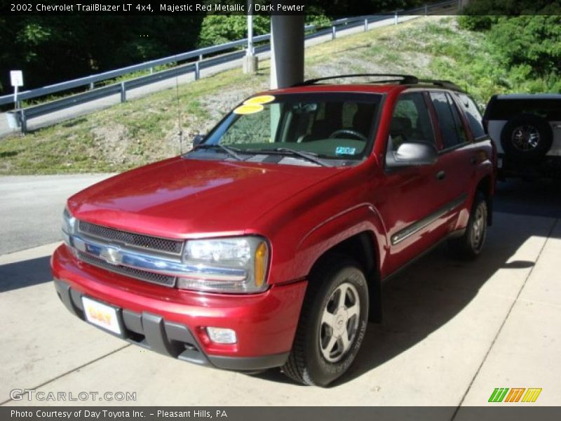 Majestic Red Metallic / Dark Pewter 2002 Chevrolet TrailBlazer LT 4x4