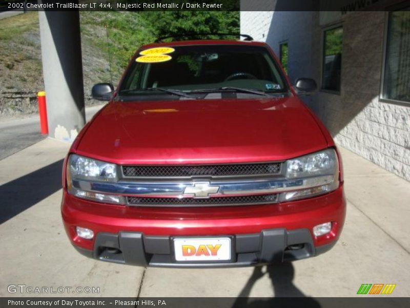 Majestic Red Metallic / Dark Pewter 2002 Chevrolet TrailBlazer LT 4x4