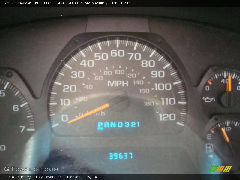 Majestic Red Metallic / Dark Pewter 2002 Chevrolet TrailBlazer LT 4x4