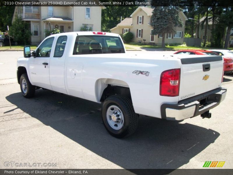 Summit White / Dark Titanium 2010 Chevrolet Silverado 2500HD Extended Cab 4x4