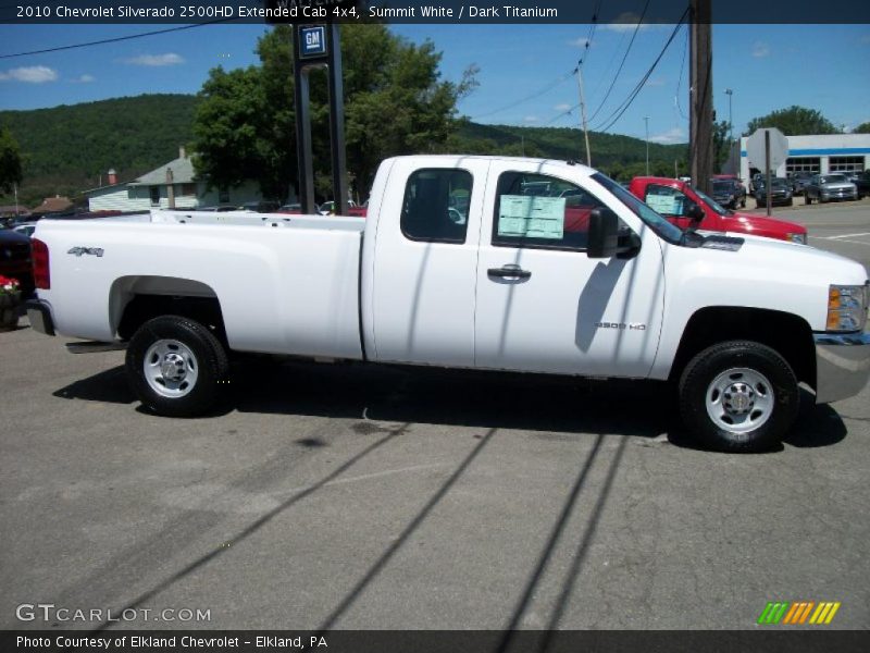 Summit White / Dark Titanium 2010 Chevrolet Silverado 2500HD Extended Cab 4x4