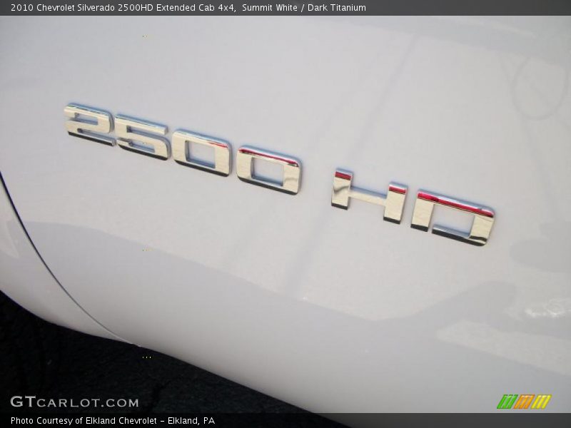 Summit White / Dark Titanium 2010 Chevrolet Silverado 2500HD Extended Cab 4x4
