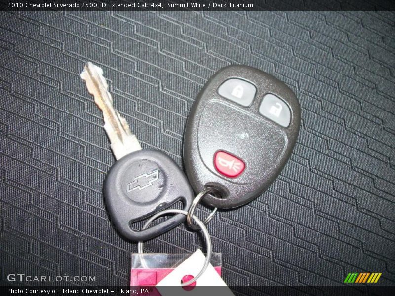 Summit White / Dark Titanium 2010 Chevrolet Silverado 2500HD Extended Cab 4x4